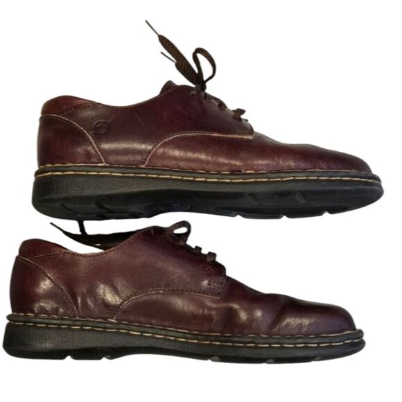 Born Shoes Womens Size 7.5 Brown Leather Lace-Up Oxford Comfort Shoes - Picture 6 of 8